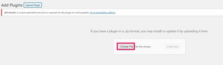 choose plugin file