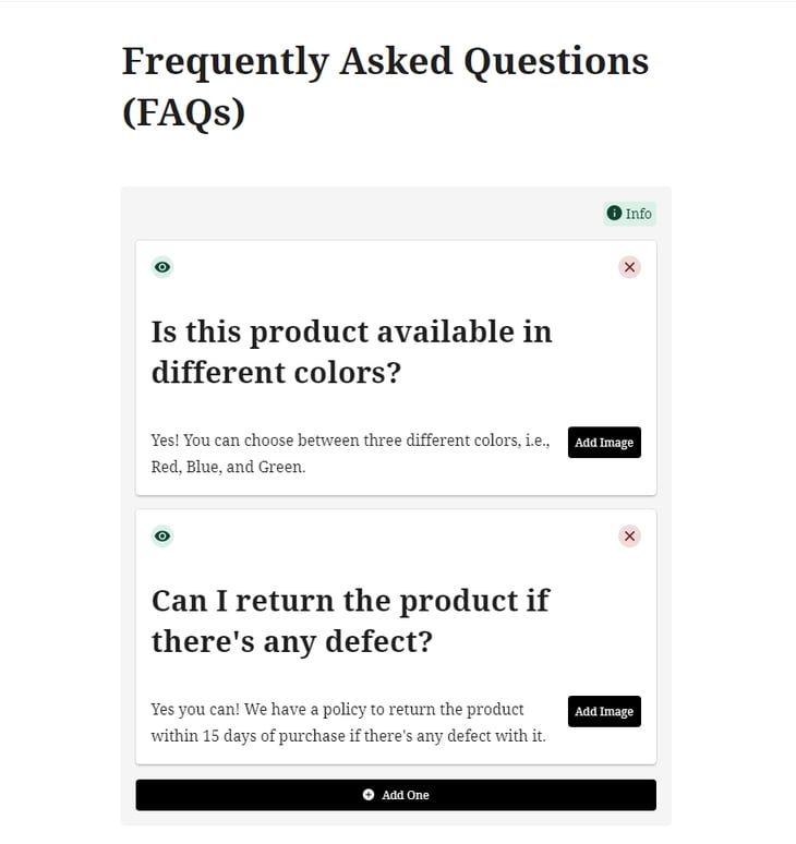FAQ Schema add question