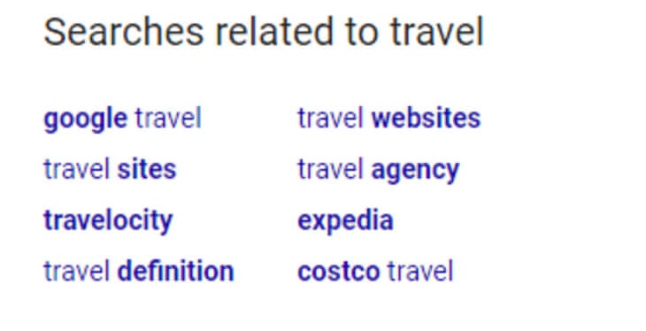 Search related to travel 