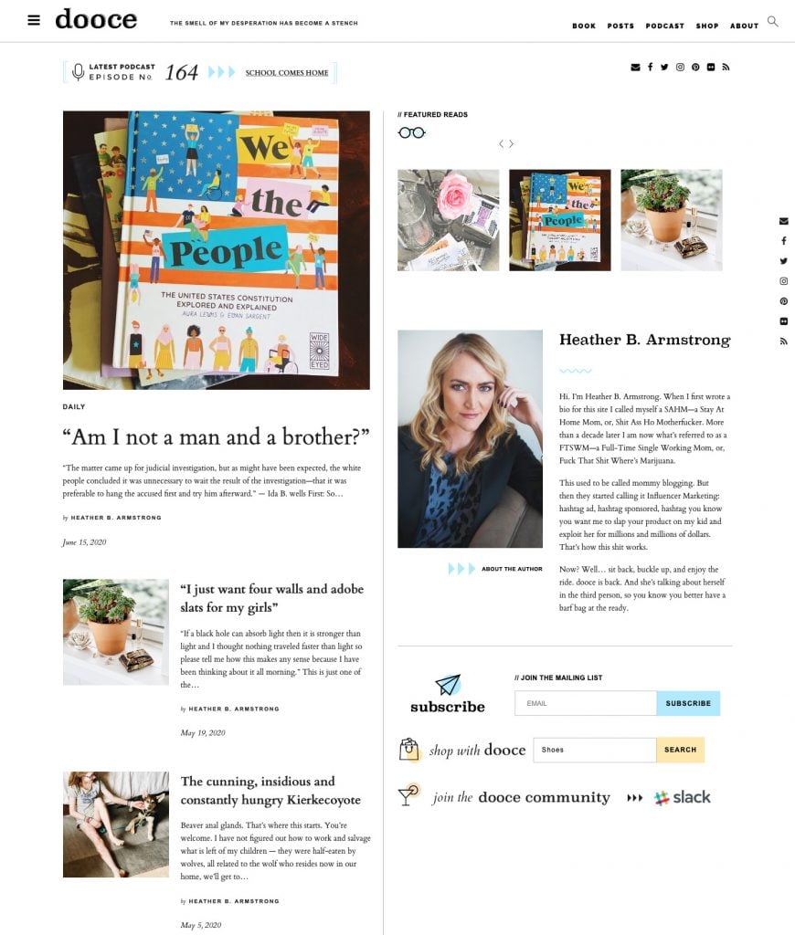 Real Examples of Bloggers Earning From Displaying Ads dooce