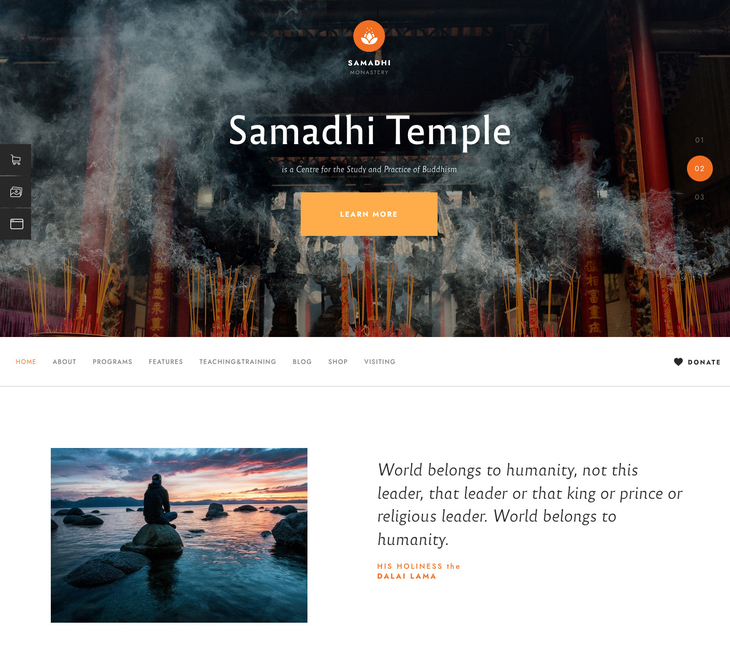 Samadhi WordPress Theme