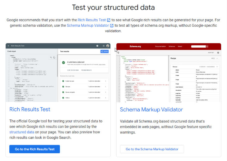 Structured Data Testing Tool