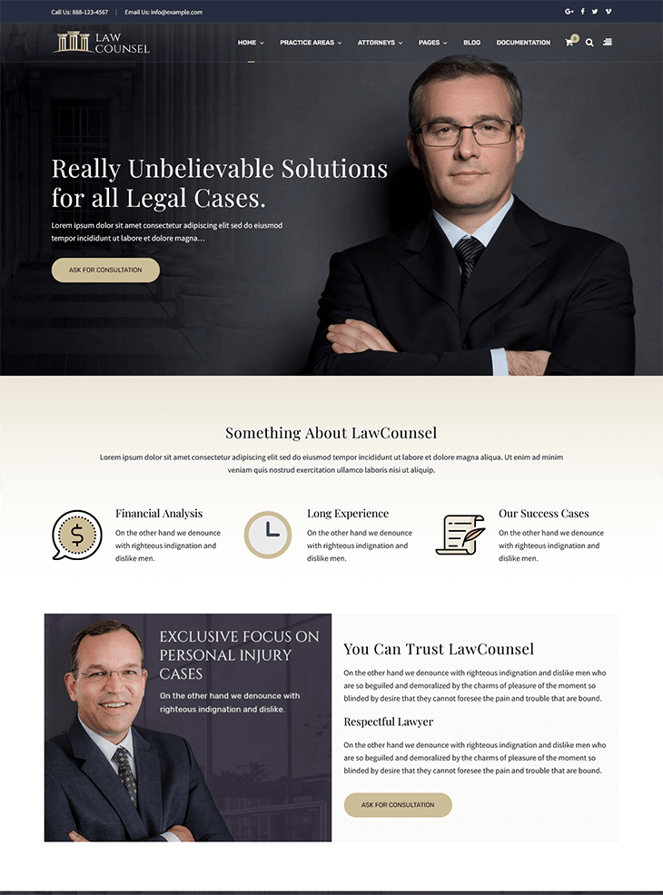 LawCounsel WordPress Theme