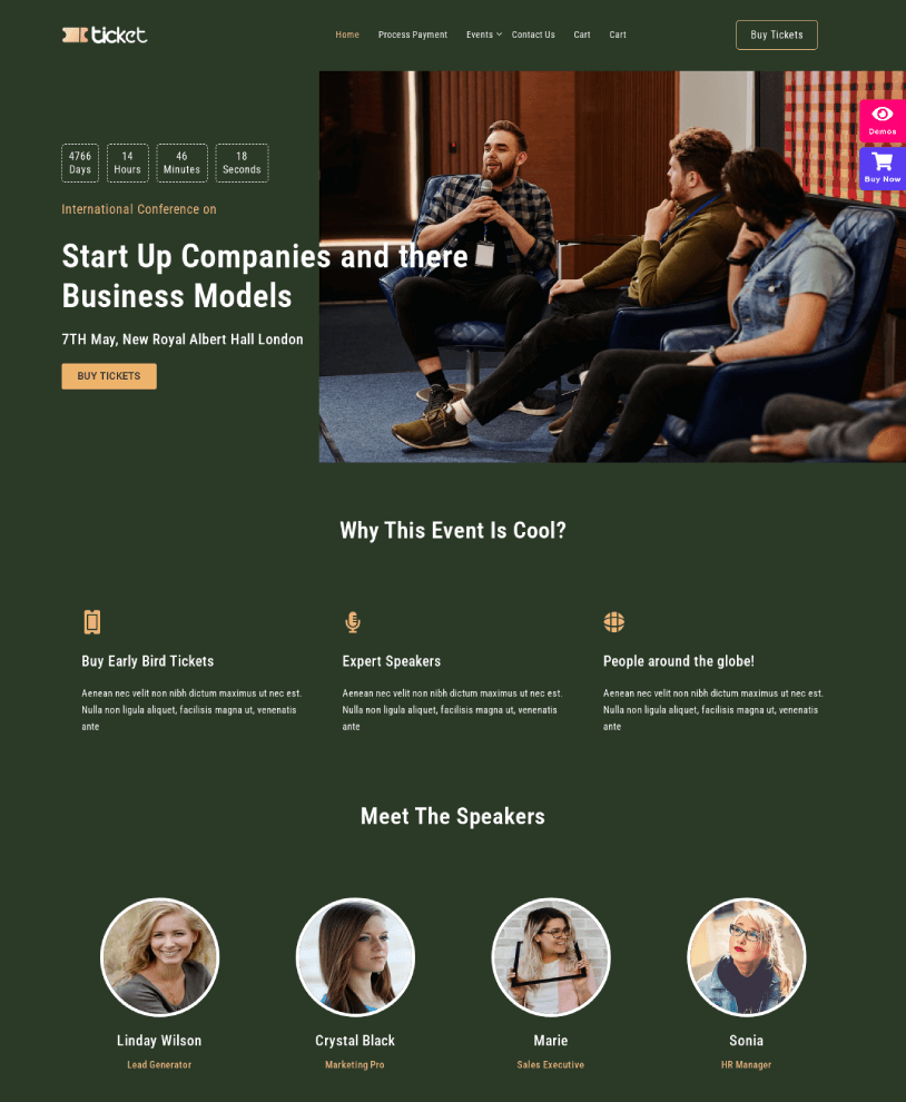 Shop Mania WordPress Events Ticketing Theme