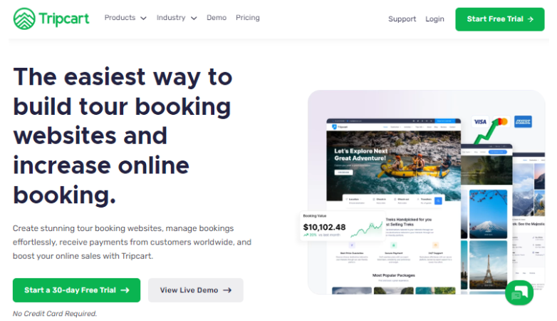 Tripcart Homepage