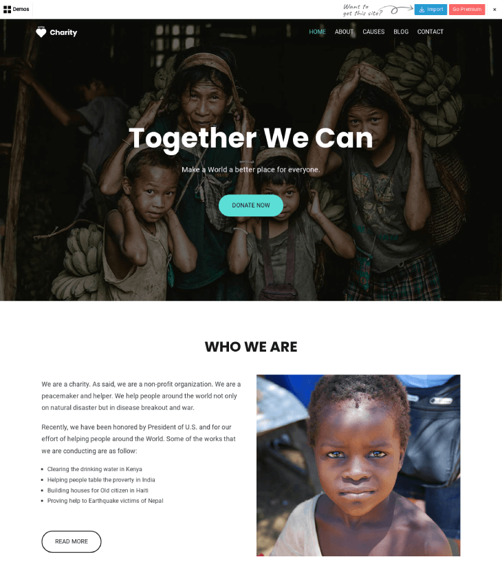 Zakra Charity Theme